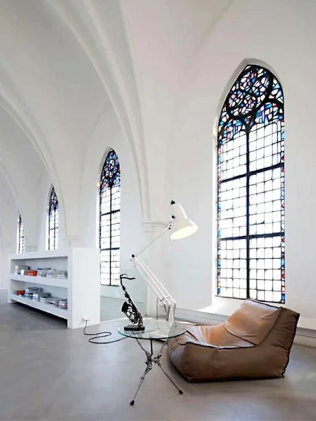 3D architectural visualization of a modern interior space on a computer screen.